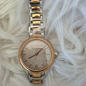 Burberry Two-Tone Gold Ladies Watch